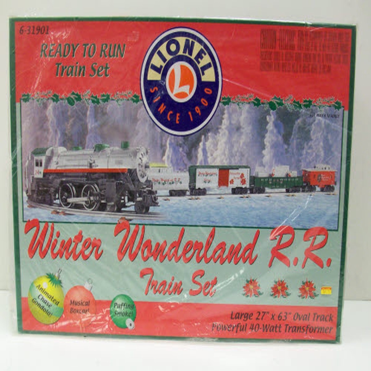 Lionel 6-31901 Winter Wonderland O Gauge Steam Train Set NIB