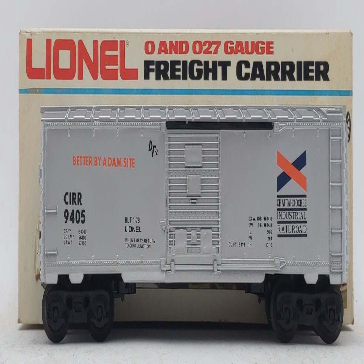 Lionel 6-9405 O Gauge Chattahoochee Industrial Boxcar #9405 LN/Box