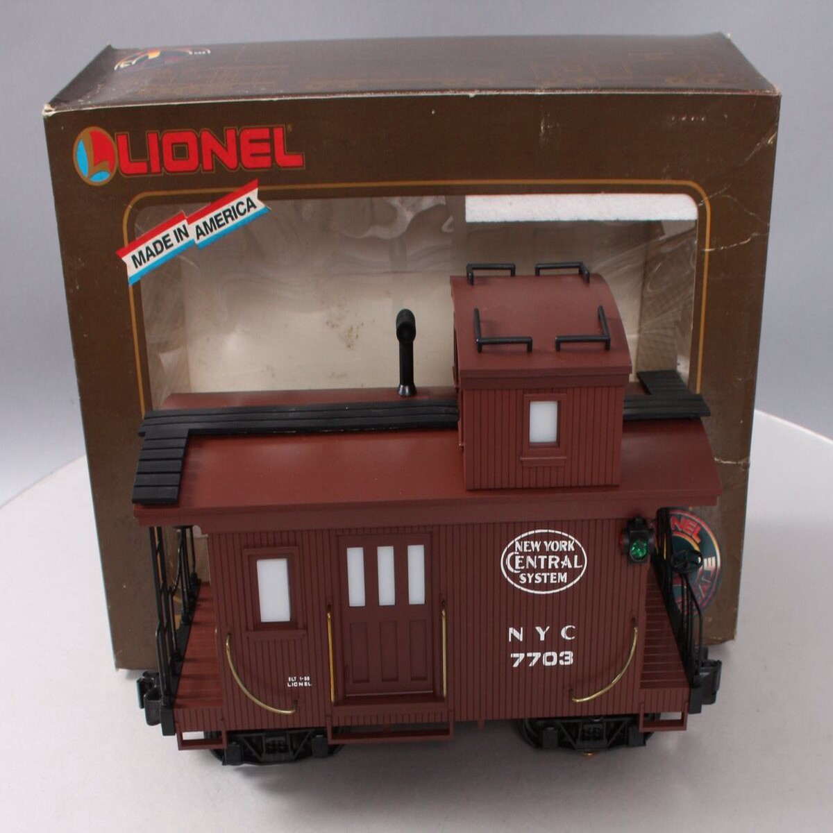 Lionel 8-87703 G Scale New York Central Illuminated Caboose EX/Box