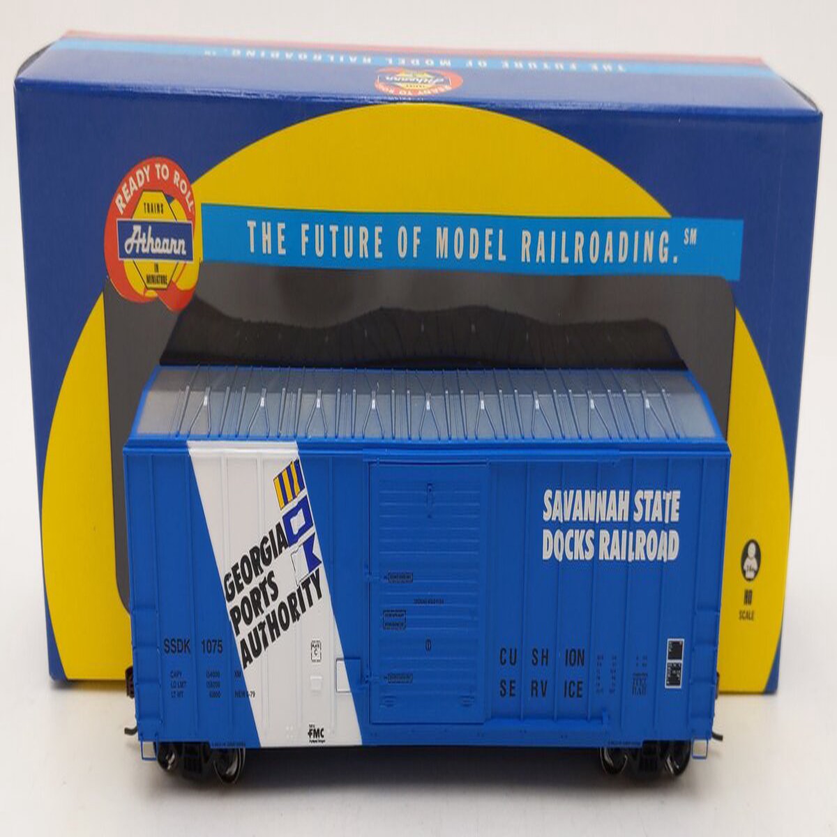 Athearn 96609 HO Scale Savannah State Docks 50' FMC 5347 Boxcar #1075 LN/Box