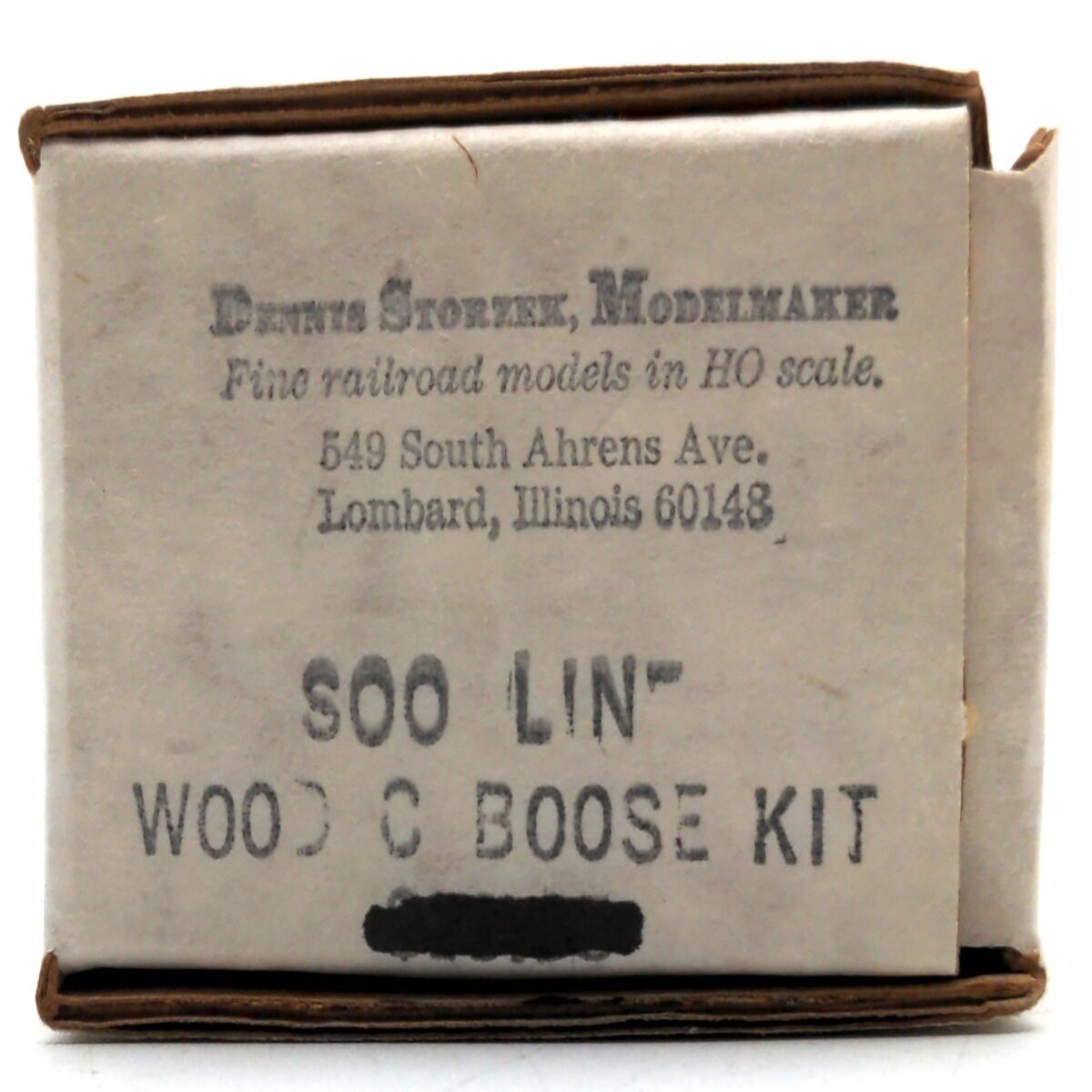 Dennis Storzek Model Maker SOO Line Wooden Caboose Kit