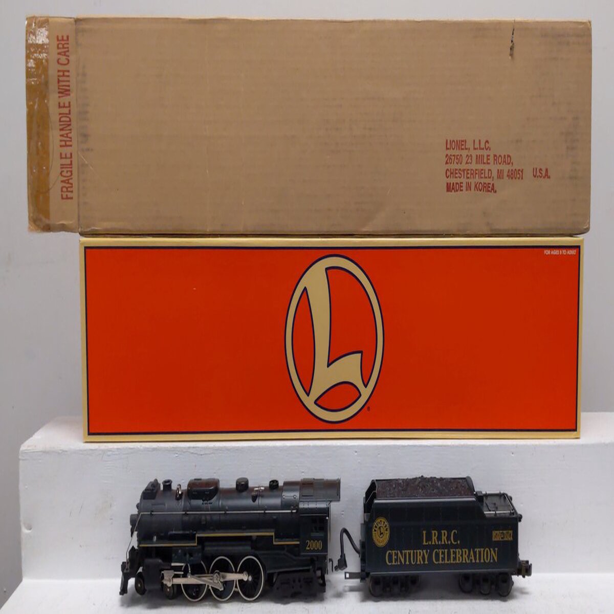 Lionel 6-18680 O L.R.R.C Hudson Traditional Steam Locomotive and Tender #2000 LN/Box