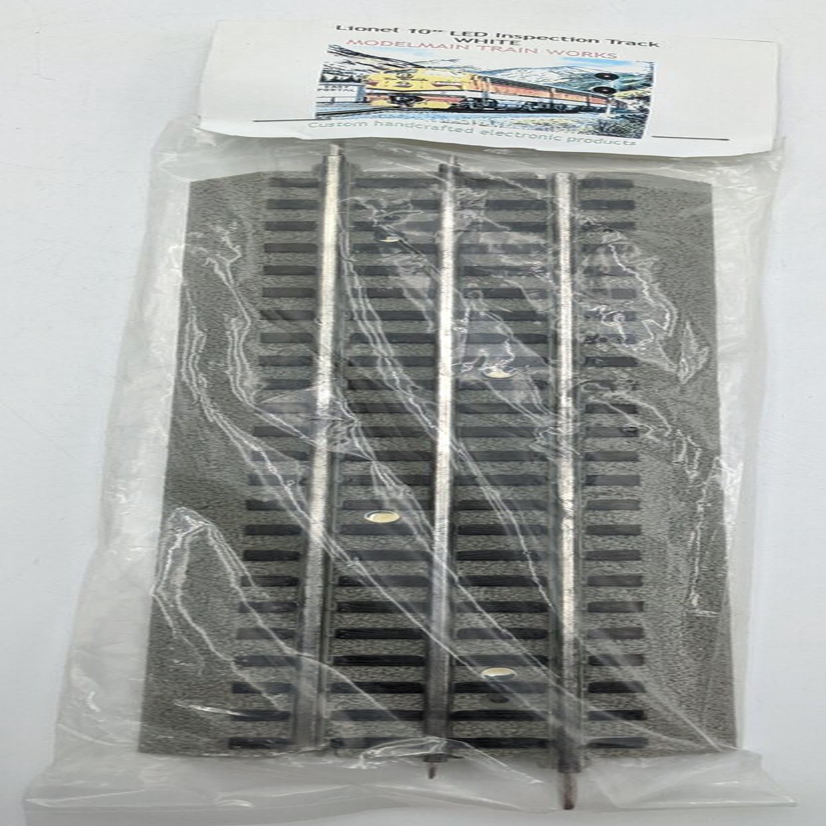 Modelmain Train Works 3211EL O Gauge Lionel 10" LED Inspection Track White