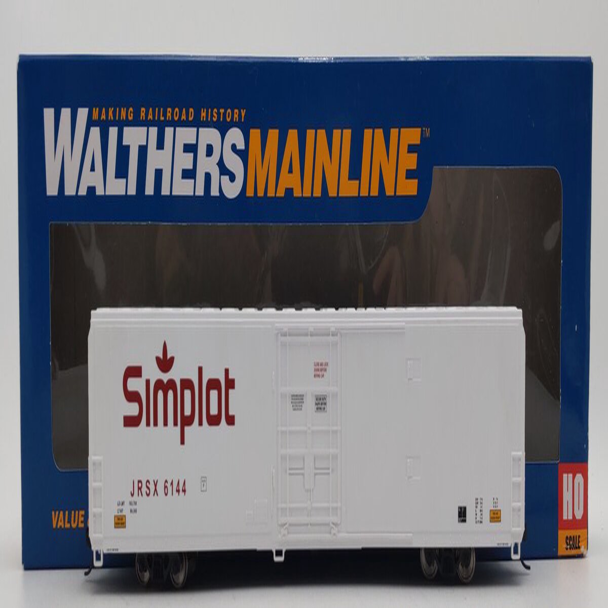 Walthers 910-3704 HO Scale JRSX Simplot 70' Cryogenic Reefer #6144