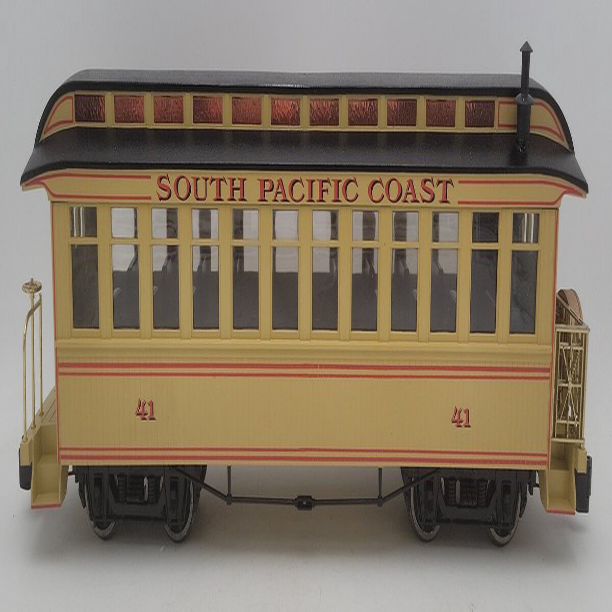 Bachmann 89194 G South Pacific Coast Observation Passenger Car w/ Metal Wheels VG