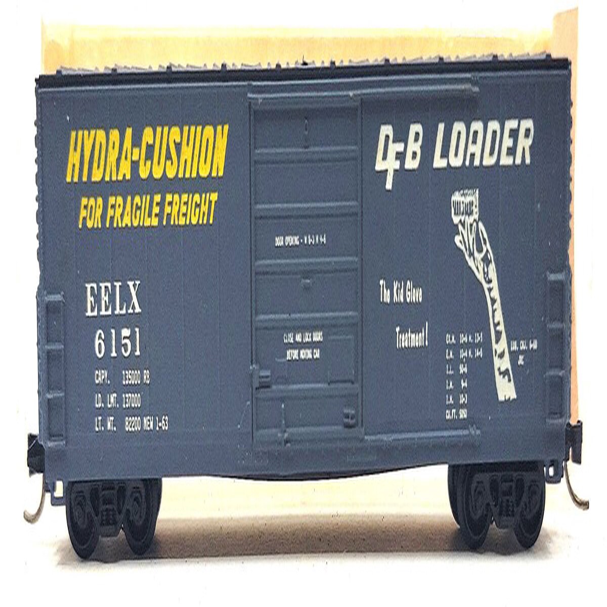 Life Like N Scale EELX Hydra-Cushion DFB Loader Boxcar #6151 LN