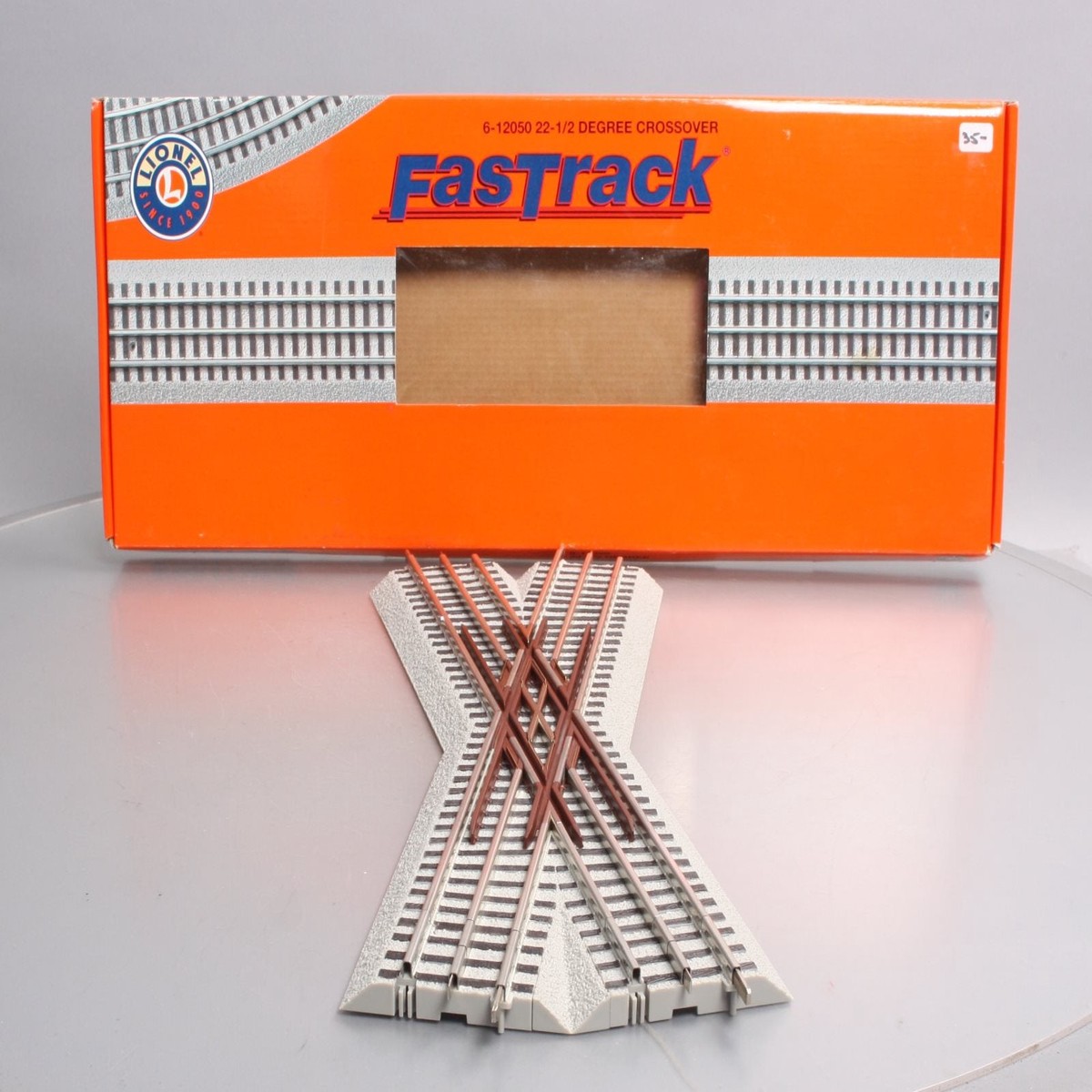 Lionel 6-12050 O Gauge FasTrack 22.5 Degree Crossover LN/Box