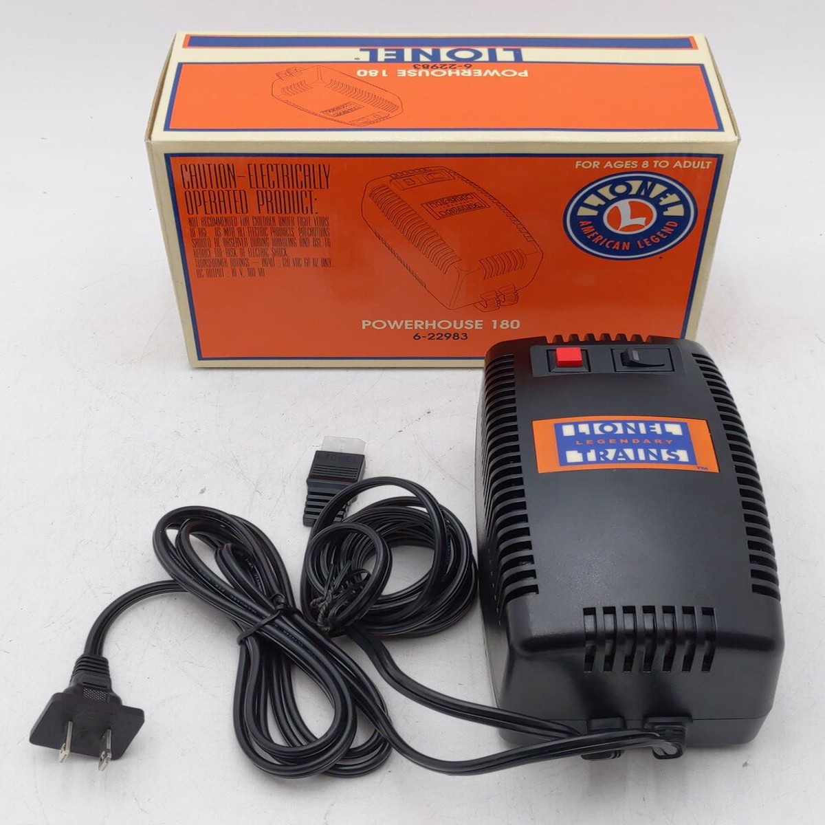 Lionel 6-22983 O 180 Watt Powerhouse Power Supply EX/Box