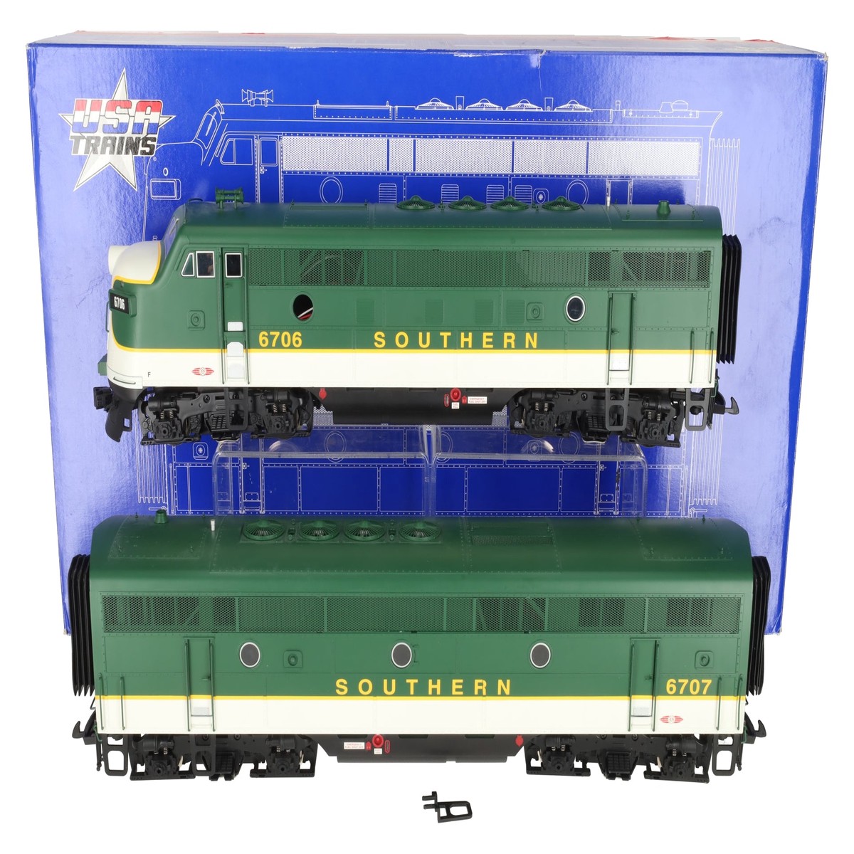 USA Trains 22259 G Southern Railway F-3 AB Diesel Locomotive Set VG/Box