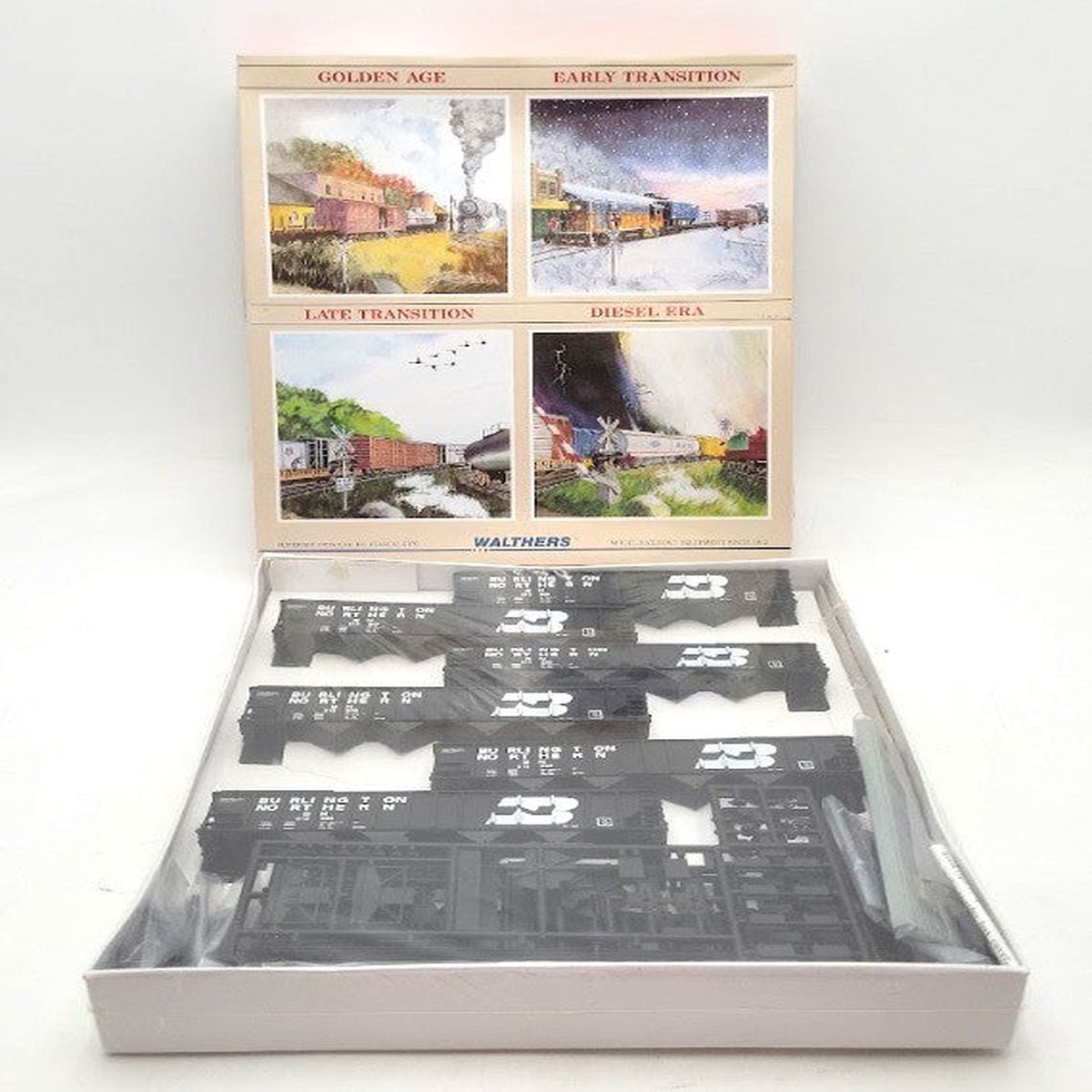 Walthers 932-49311 HO Scale Burlington Northern Quad Hopper Kit (Pack of 6) LN/Box
