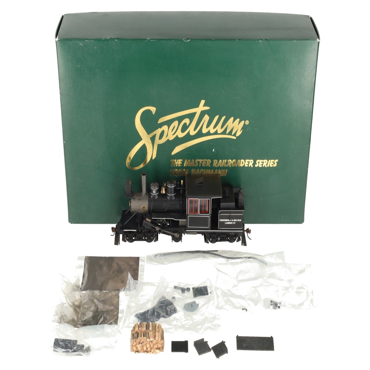 Bachmann 25757 On30 Scale Greenbrier & Big Run Lumber 28 Ton 2-Truck Climax #6 EX/Box