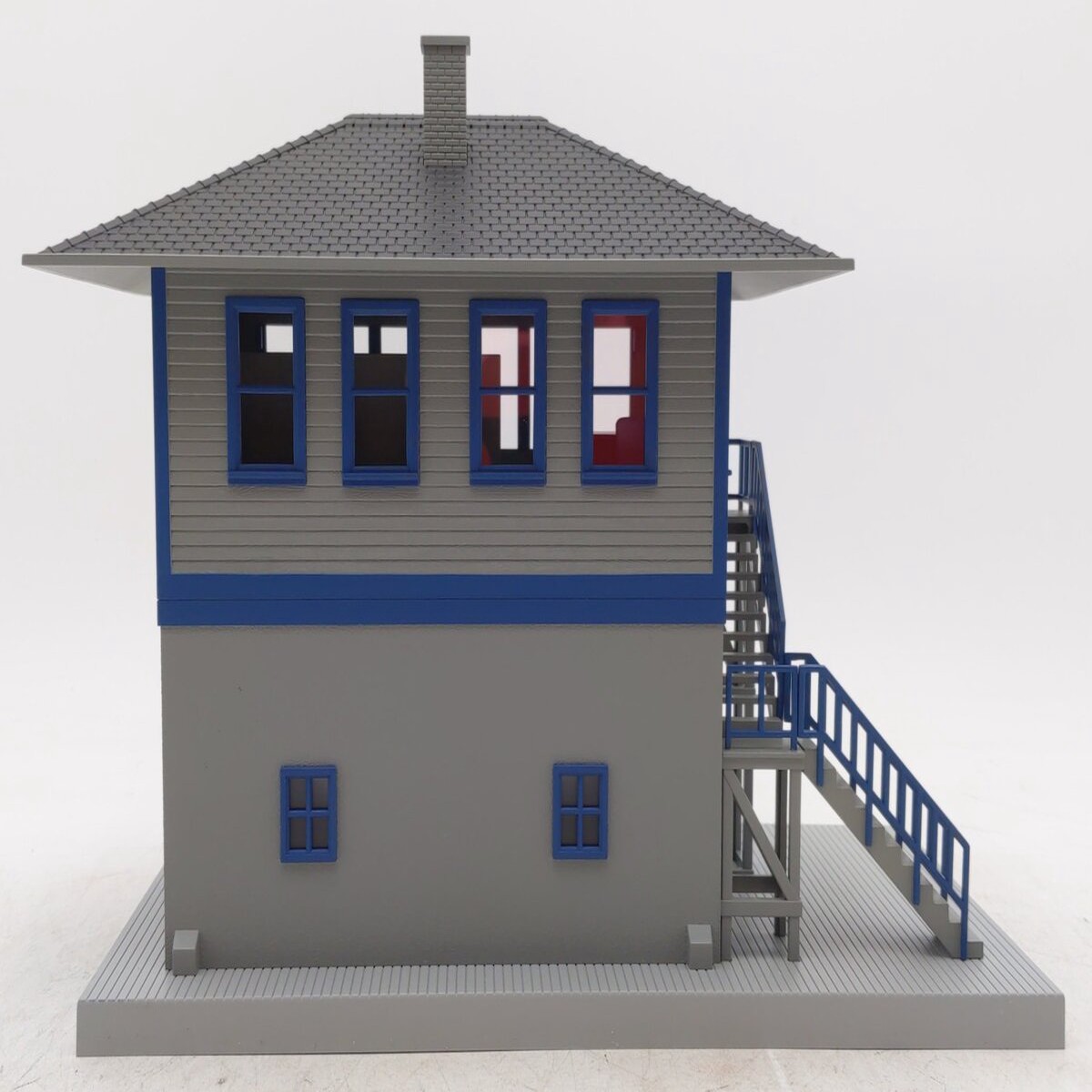 MTH 30-9011 O Gauge Gray & Blue Switch Tower LN