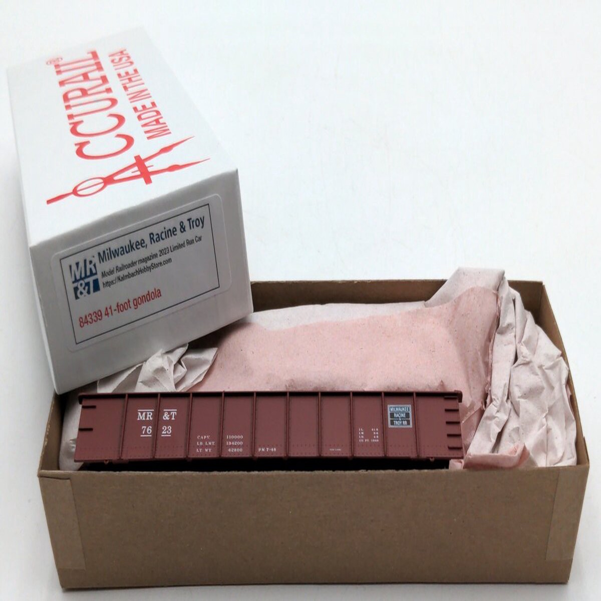 Accurail 84339 HO Scale MR&T 7623 41' Gondola Kit