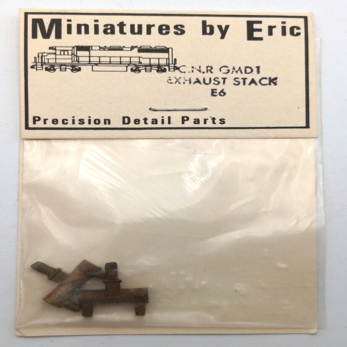 Miniatures By Eric E6 HO Scale CNR GMD1 Exhaust Stack