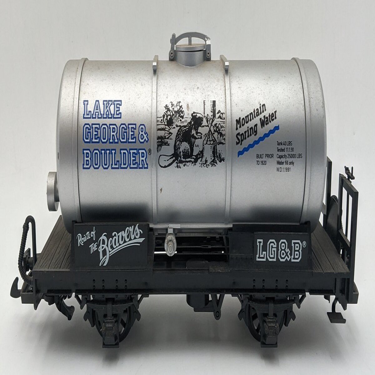 LGB 4140 G Scale Lake George & Boulder Tank Car EX