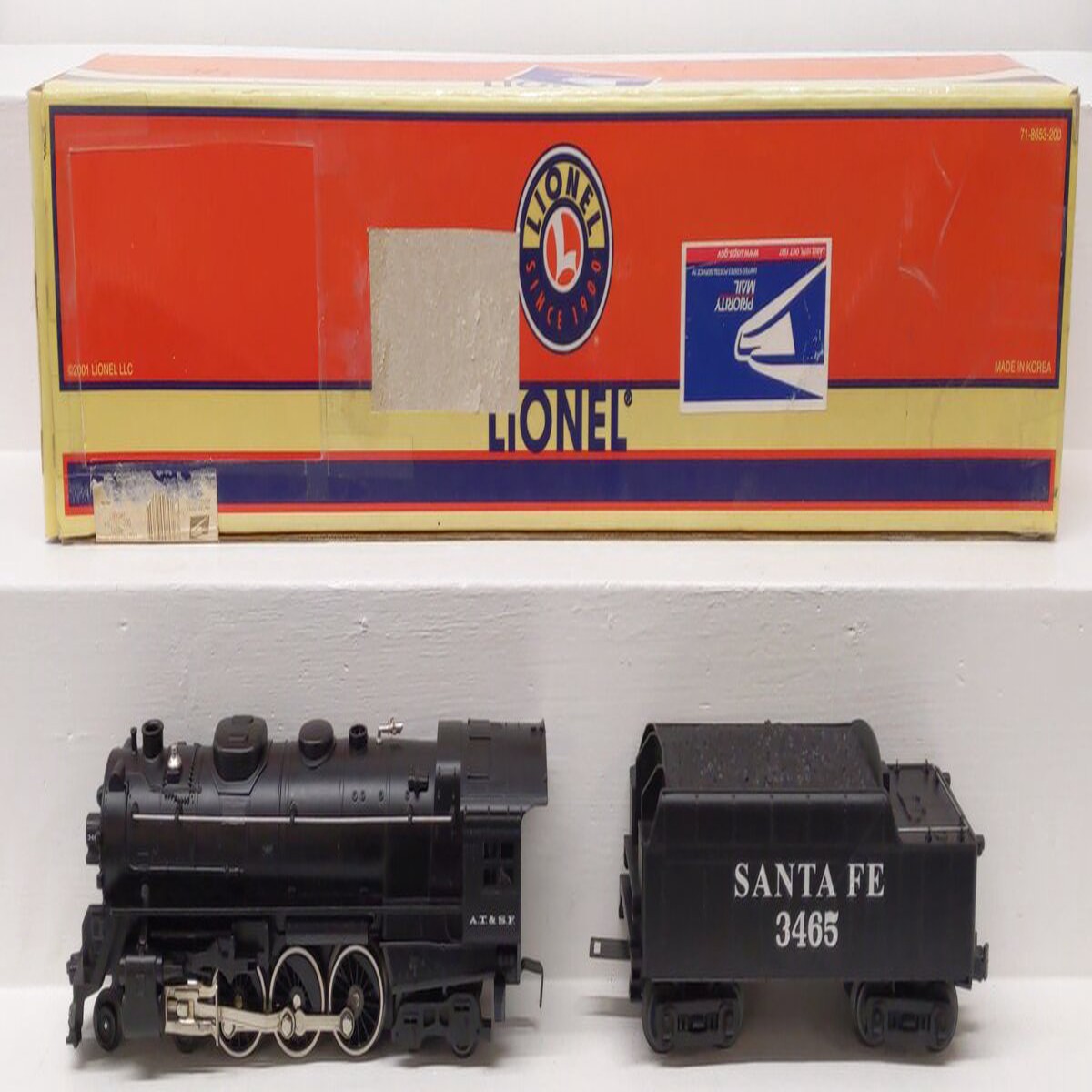 Lionel 6-18697 O Gauge Santa Fe 4-6-4 Steam Locomotive #3465 EX/Box