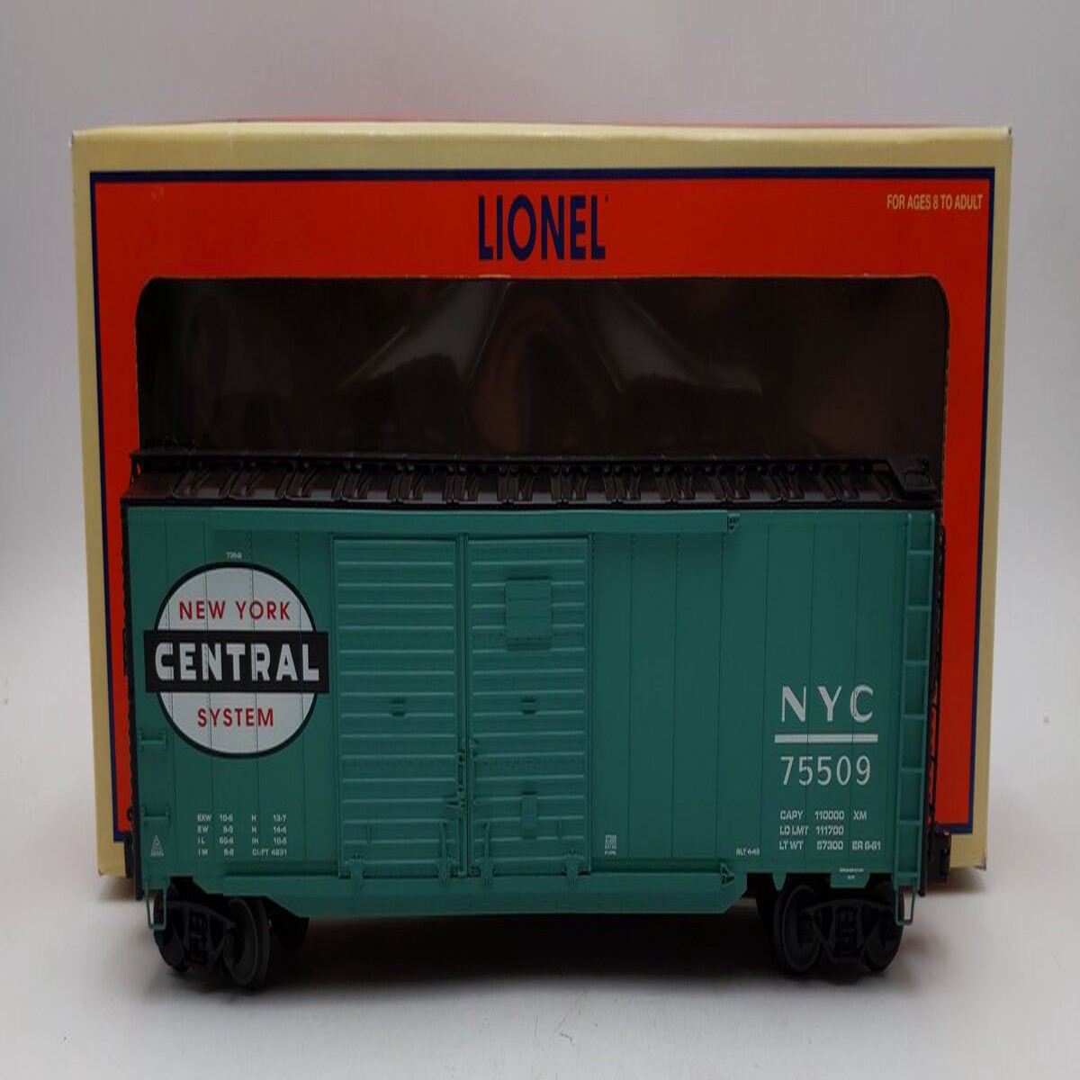 Lionel 6-27203 O Gauge New York Central Double Door Boxcar #75509 LN/Box