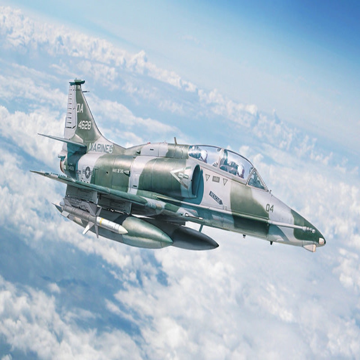 Italeri 90165 1:72 OA-4M Skyhawk Fighter Aircraft Plastic Model Kit