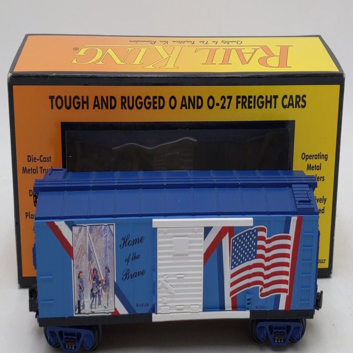 MTH 30-74088 O Gauge Ground Zero Flag Raising Boxcar LN/Box