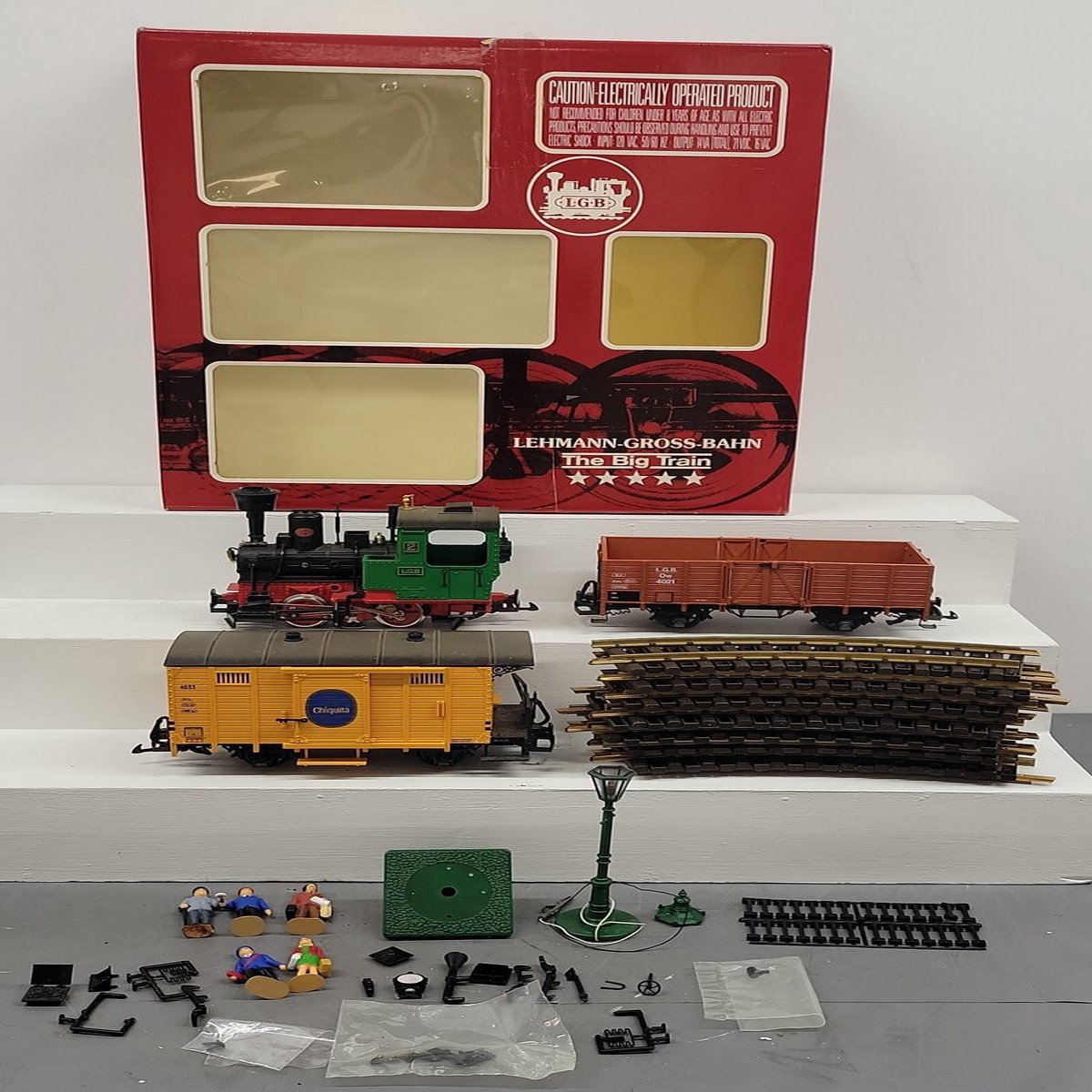 LGB 20401 Chiquita G Gauge Steam Freight Starter Train Set VG/Box