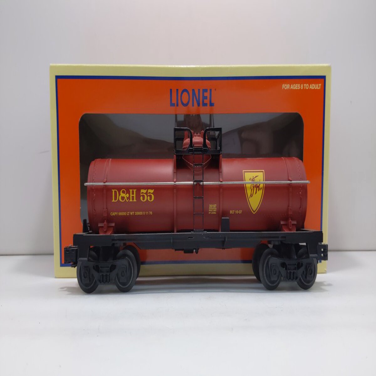 Lionel 6-26197 O Gauge Delaware and Hudson Tank Car LN/Box