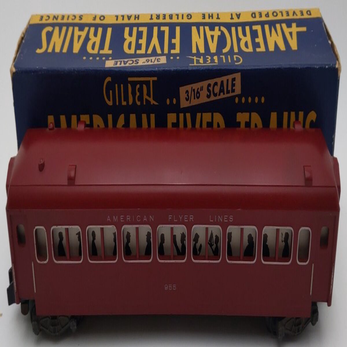 American Flyer 955 Vintage S American Flyer Lines Passenger Car VG/Box