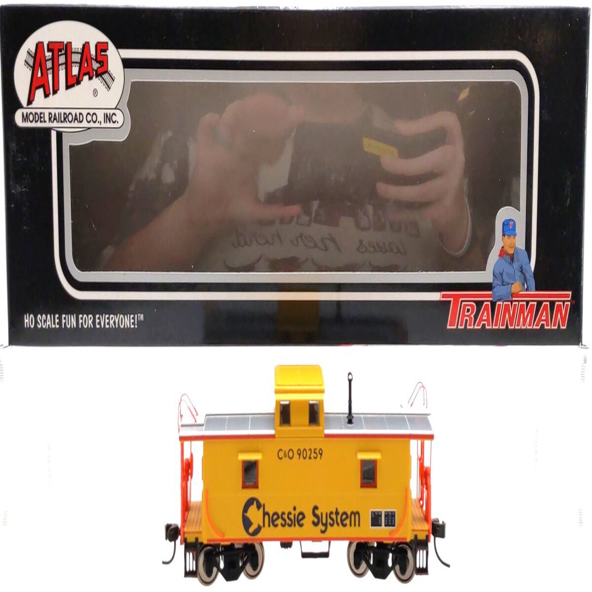 Atlas 951 HO Scale Chessie C&O-Type Caboose #90259 LN/Box