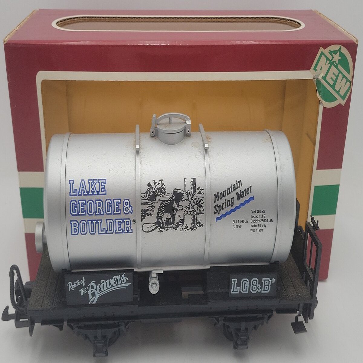 LGB 4140 G Scale Lake George & Boulder Tank Car EX/Box