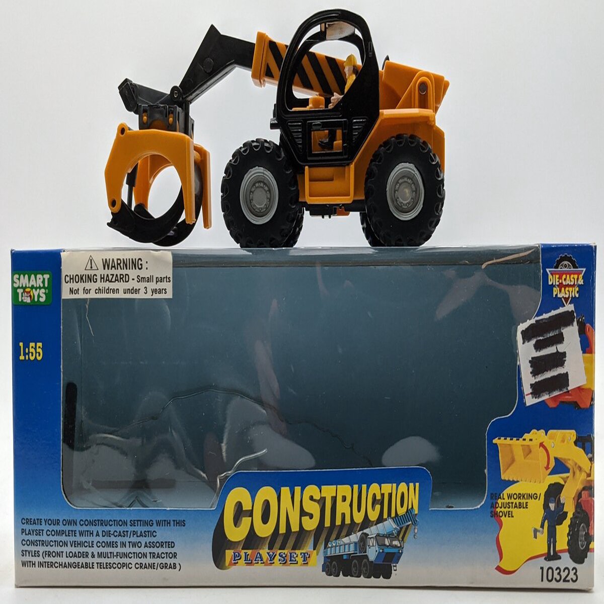 Smart Toys 10323 1:55 Dynamic Material Handler Telescoping Boom Yellow