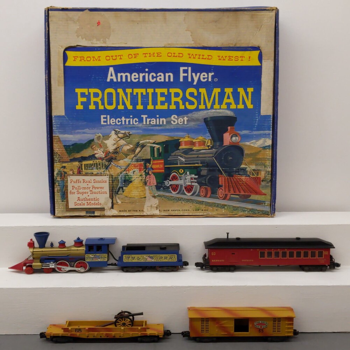 American Flyer 20655 Vintage S Frontiersman Freight Set EX/Box