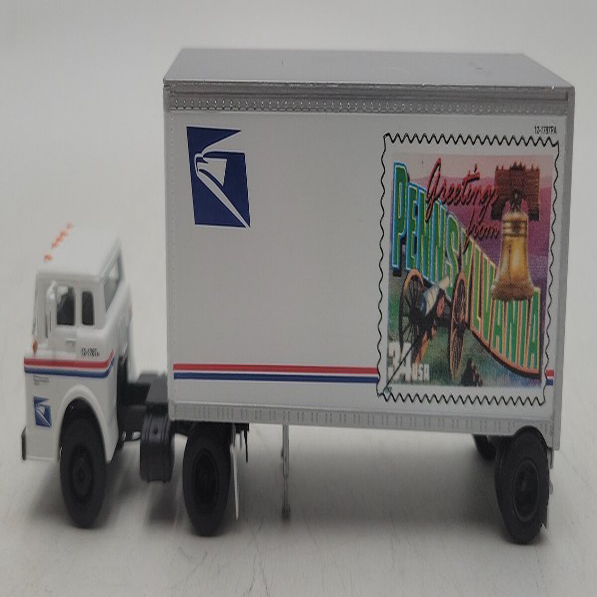Athearn HO Scale USPS Truck and Trailer - Pennsylvania EX