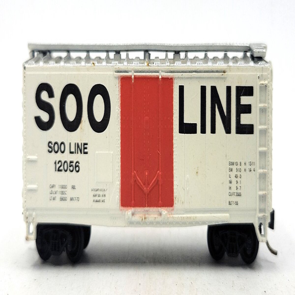 Atlas 3323-2.50 N Scale SOO Line 40' Plug Door Boxcar #12056 EX