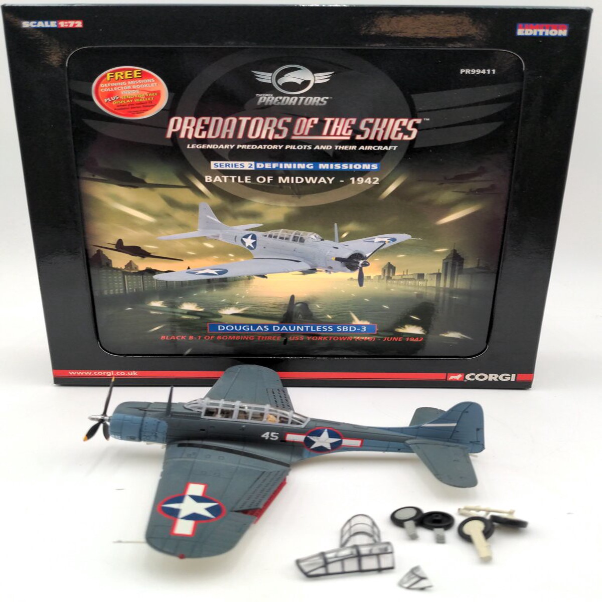 Corgi PR99411 1:72 Douglas Dauntless SBD-3 VG/Box
