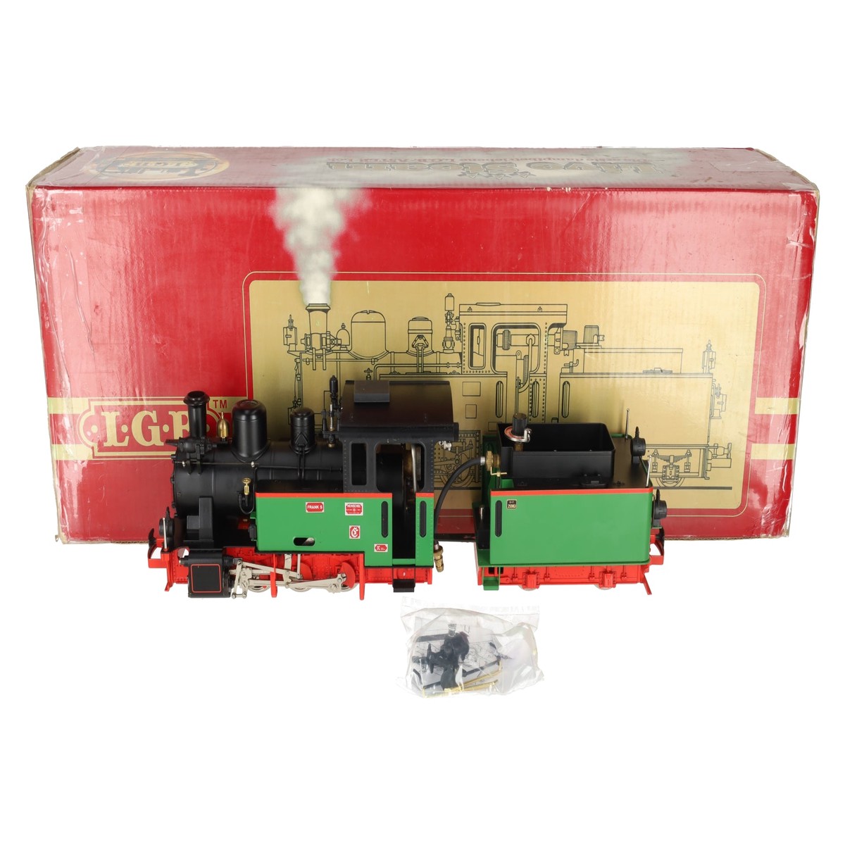 LGB 2901 G Scale Aster Frank S Live Steam Locomotive & Tender EX/Box