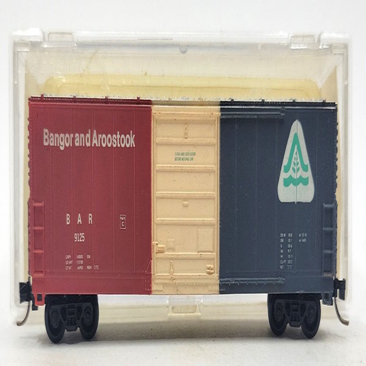 Life Like 7731 N Scale Bangor & Aroostook 50' Evans 5277 Boxcar #9125 EX/Box
