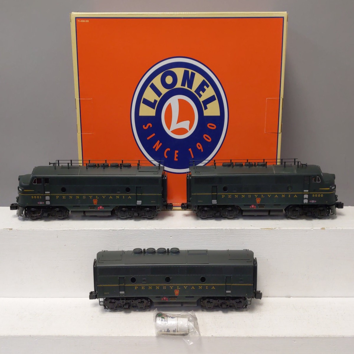 Lionel 6-14592 O Gauge Pennsylvania F3 ABA Diesel Locomotive Set w/TMCC LN/Box