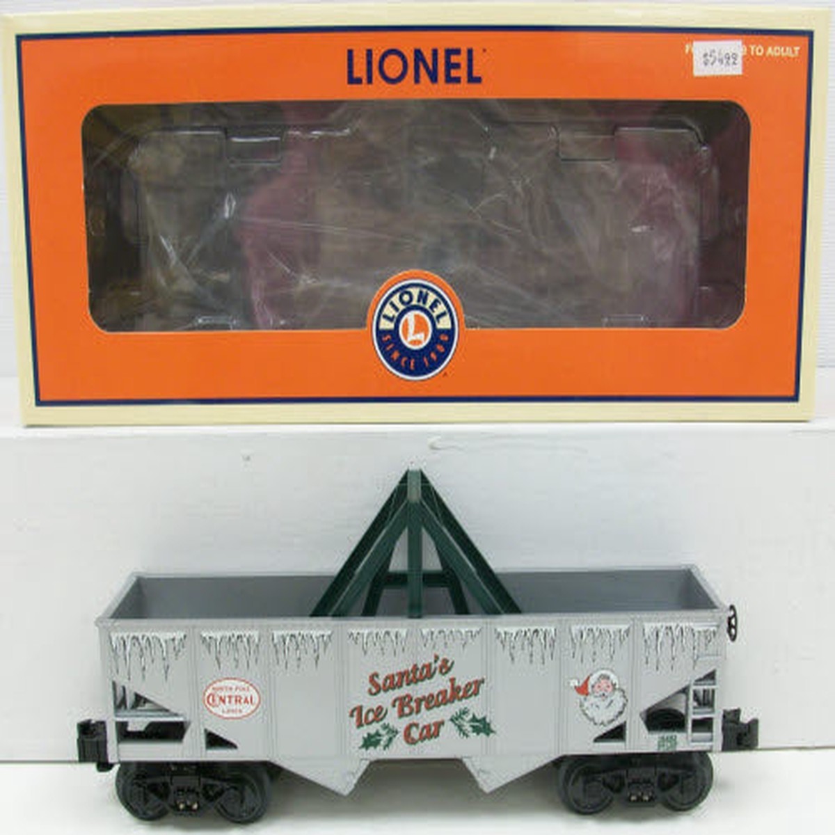 Lionel 6-16493 O North Pole Central Christmas Ice Breaker Car LN/Box