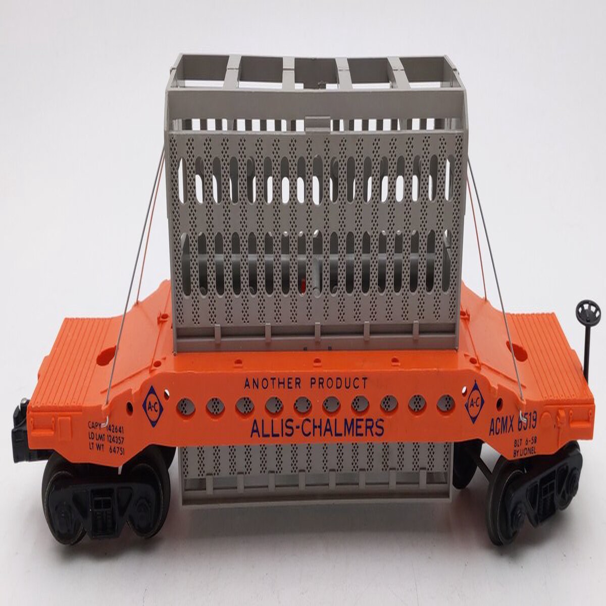 Lionel 6519 Vintage O Allis Chalmers Condenser Car EX