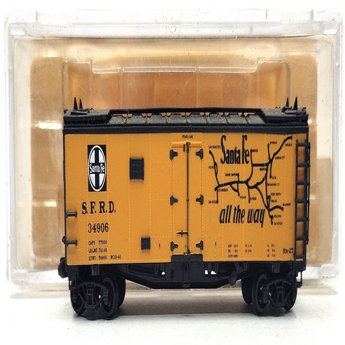 Tex-N-Rails 34906 N Scale Santa Fe "The Chief West" Refrigerator Car LN/Box