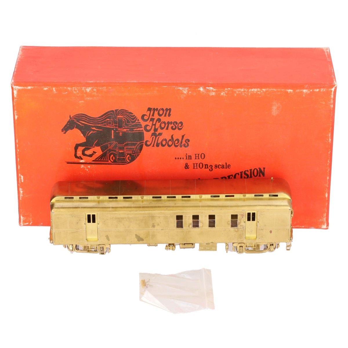 Precision Scale Co. 15610 HO Scale BRASS Undecorated Heavyweight Full R.P.O Car VG/Box