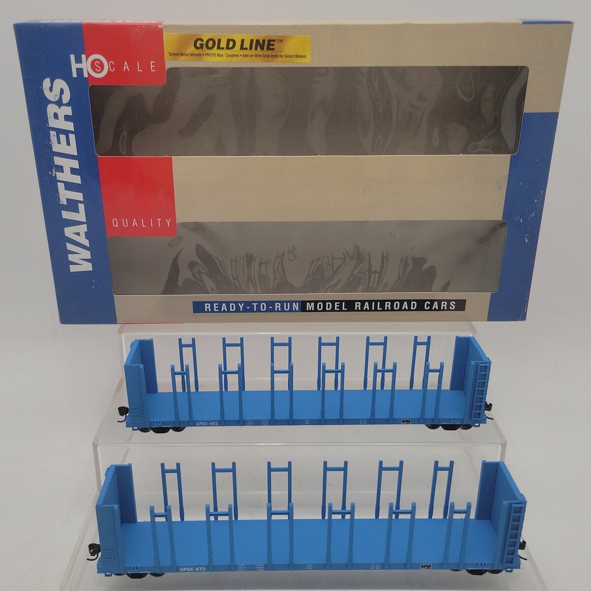 Walthers 932-23160 HO Scale GPSX Pulpwood Flatcar 2-Pack LN/Box