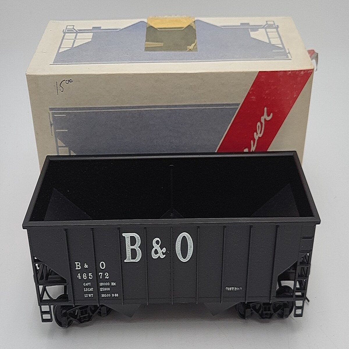 Weaver O Scale Baltimore and Ohio Hopper Car #46572 2-Rail VG/Box