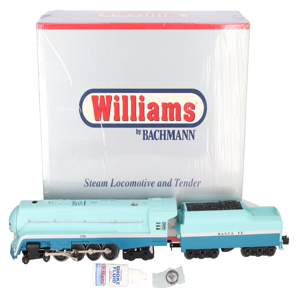 Williams 40301 O Gauge Santa Fe Blue Goose J Class 4-8-4 Steam Locomotive #3761 EX/Box