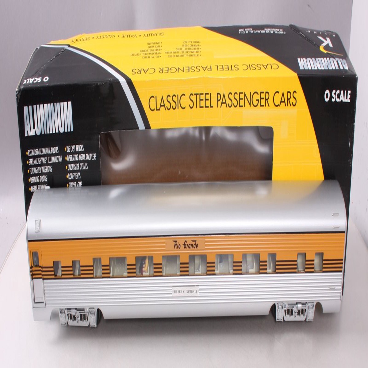 K-Line K4621-41273 O Gauge Rio Grande "Heber C Kimball" 21" Sleeper Car #1273 LN/Box
