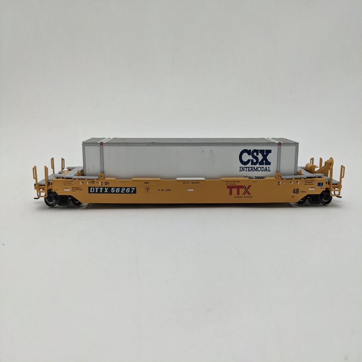 Athearn 72572 HO Scale TTX/Forward Husky Stack Well Car #56267 EX