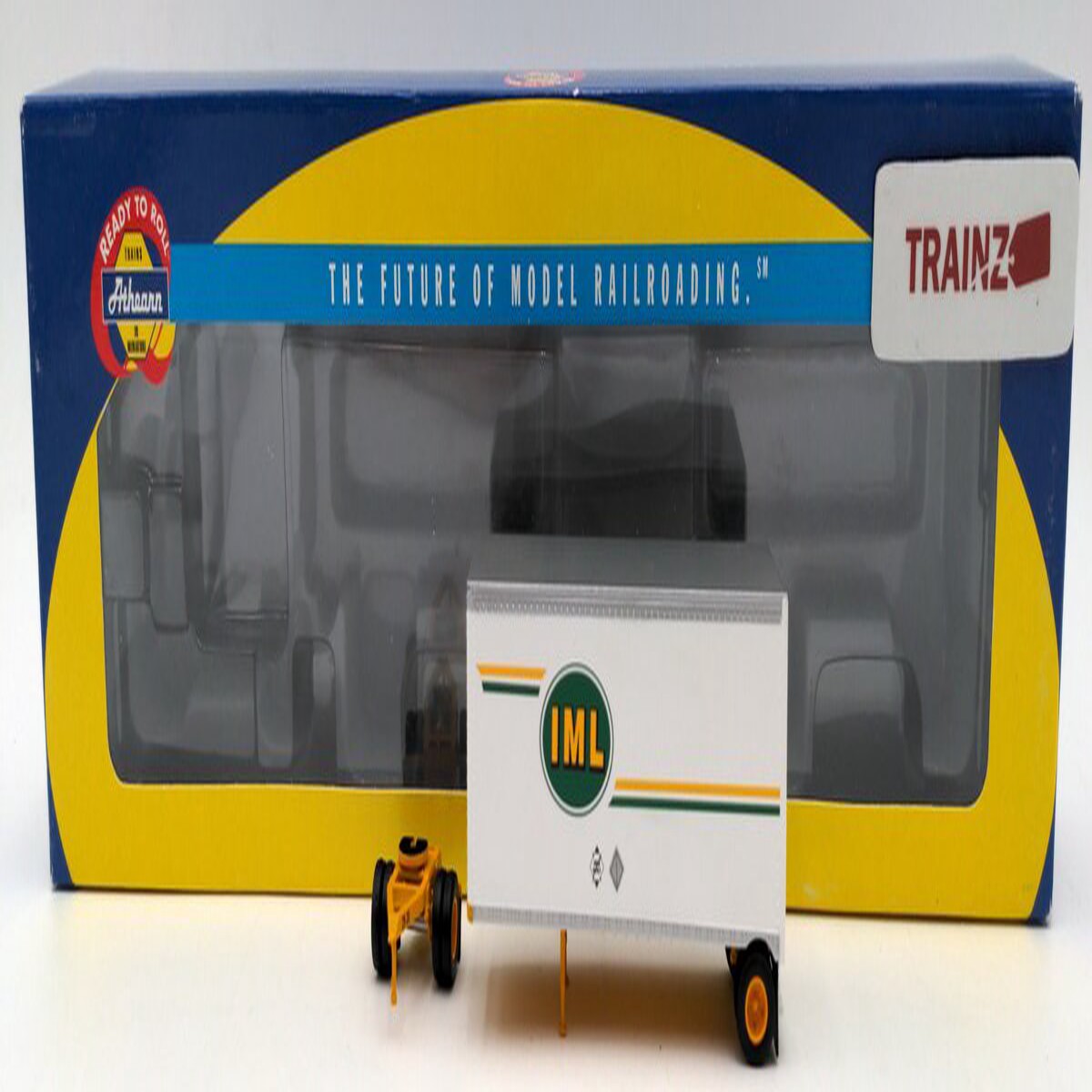 Athearn 91135 HO IML Freight Freightliner & 2-28'' Trailers VG/Box