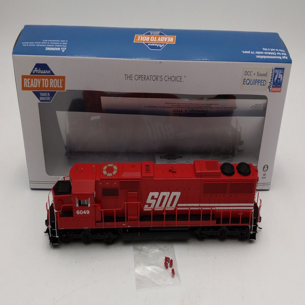 Athearn ATH72142 HO Scale SOO Line SD60 Diesel Locomotive W/ Sound #6049 LN/Box
