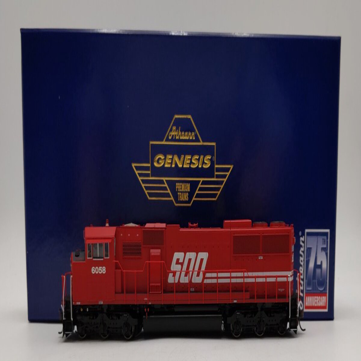 Athearn G75521 HO SOO Line SD60M Tri-Clops Diesel Locomotive #6058 w/ Sound EX/Box