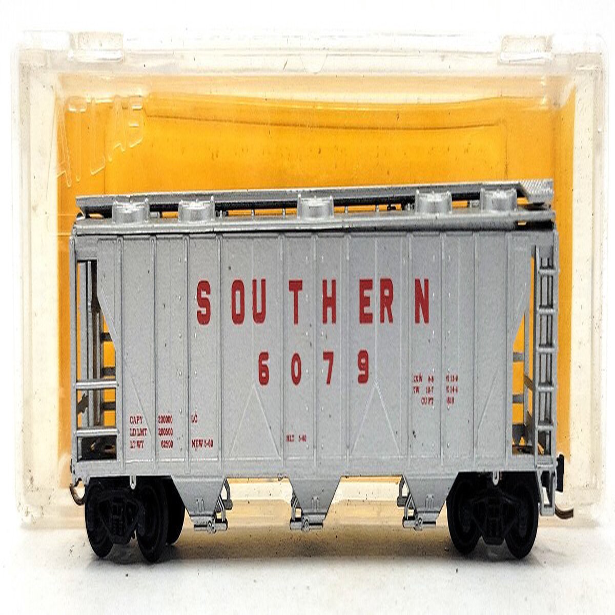Atlas 3722 N Scale Southern 3-Bay Hopper #6079 LN/Box