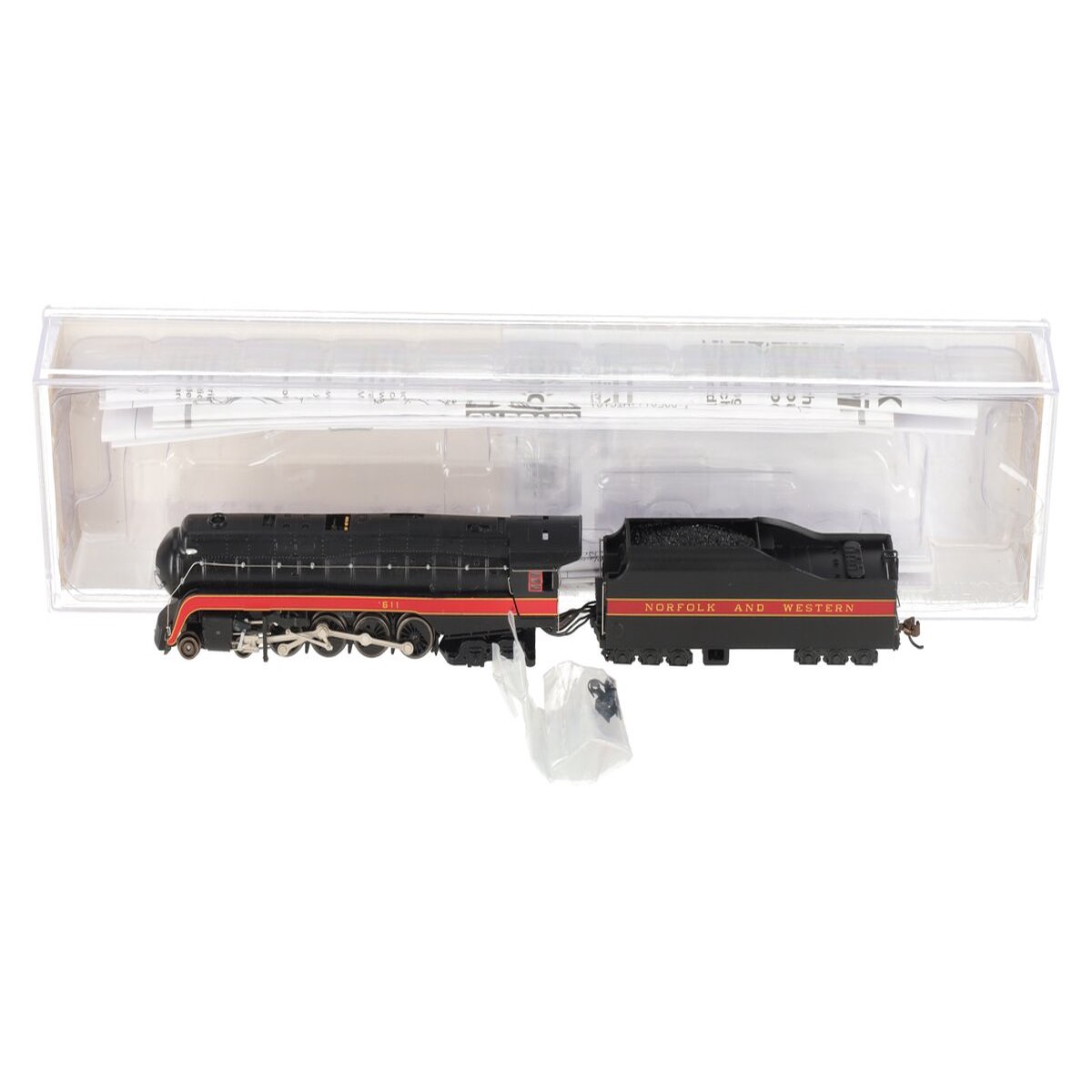 Bachmann 53253 N N&W 4-8-4 Class J Steam Locomotive with DCC & Sound #611 VG/Box